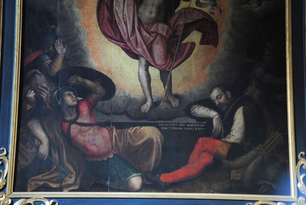 tableau : la Résurrection du Christ, vue partielle