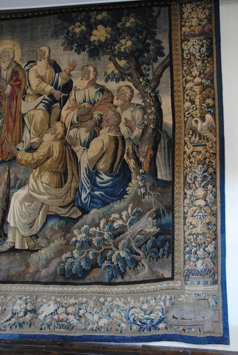 pièce murale : Scènes de la vie du Christ : le Sermon sur la montagne, vue partielle