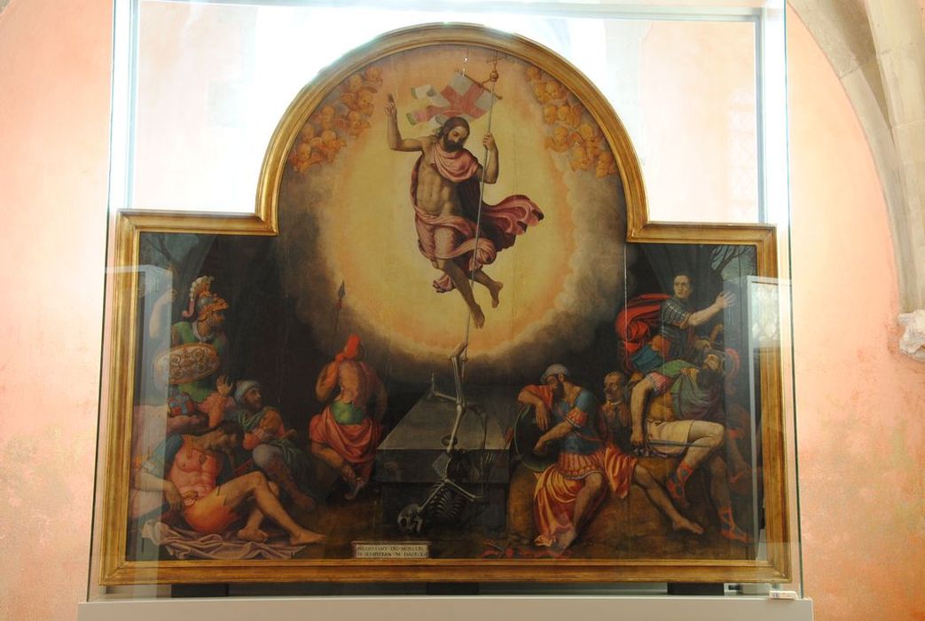 tableau : la Résurrection du Christ - © Ministère de la Culture (France), Médiathèque du patrimoine et de la photographie, Conservation des antiquités et des objets d’art de l’Ardèche – Tous droits réservés