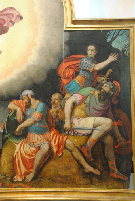 tableau : la Résurrection du Christ, vue partielle - © Ministère de la Culture (France), Conservation des antiquités et des objets d’art de l’Ardèche – Tous droits réservés