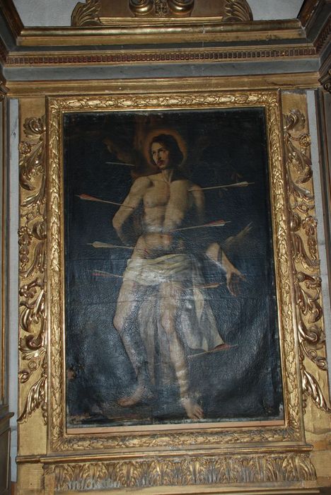 tableau : Saint Sébastien - © Ministère de la Culture (France), Médiathèque du patrimoine et de la photographie, Conservation des antiquités et des objets d’art de l’Ardèche – Tous droits réservés