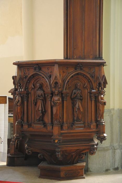 chaire à prêcher, vue partielle