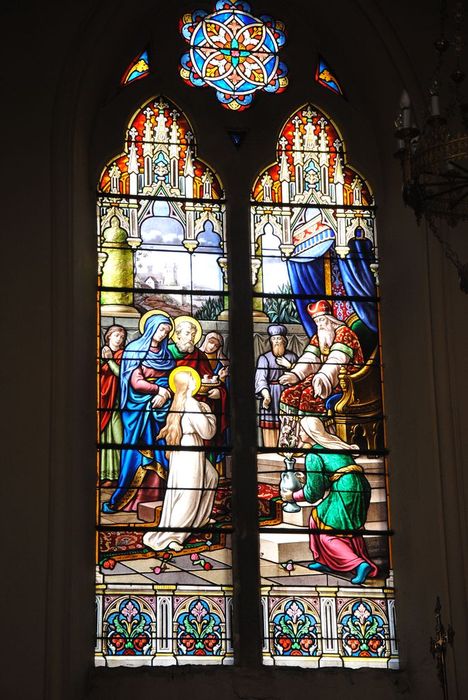 verrière : Présentation de la Vierge au temple