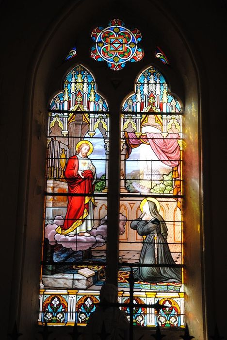 verrière : Apparition du Christ à une sainte Thérèse