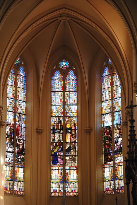 verrière, vue des verrières du chœur