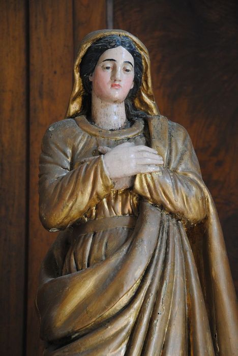 statue : Vierge Immaculée, vue partielle