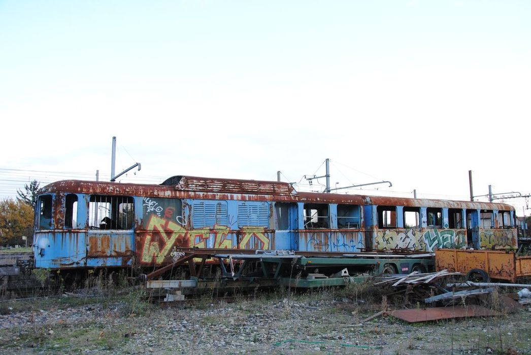locomotive, voiture à voyageurs : autorail double articulé, Brissonneau et Lotz, à voie métrique, ZM8-ZR4 - © Ministère de la Culture (France), Conservation des antiquités et des objets d’art de l’Ardèche – Tous droits réservés