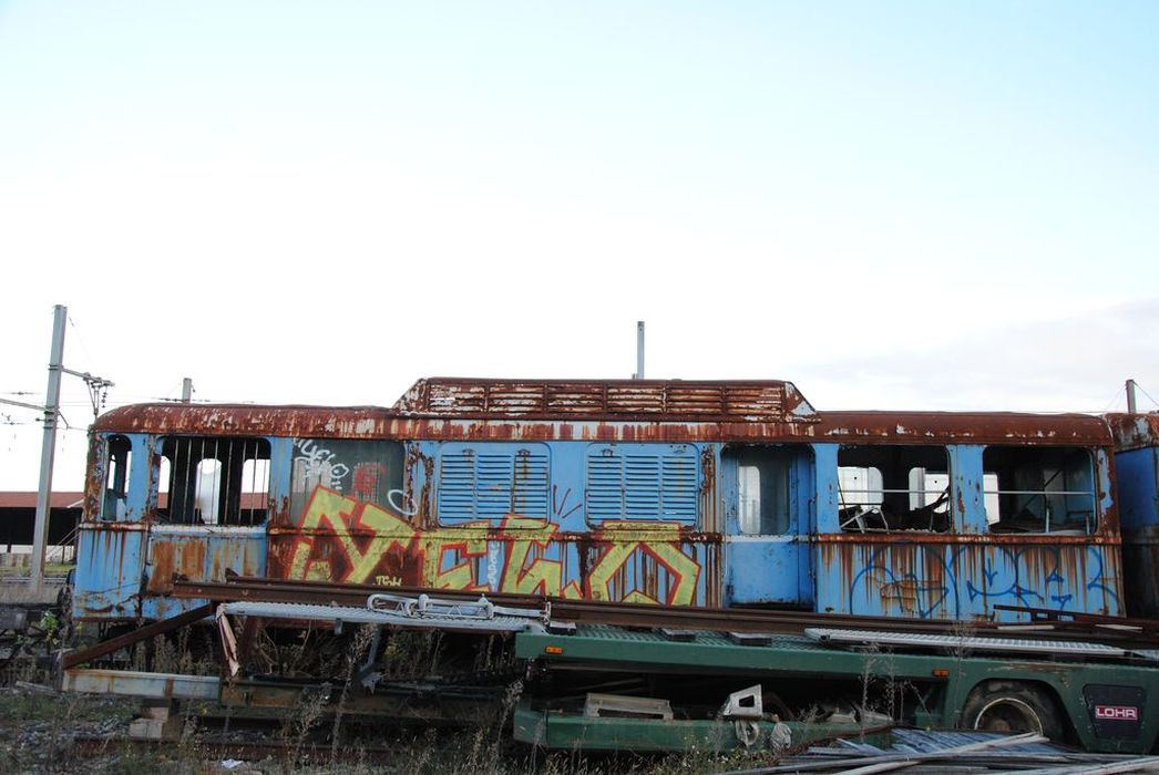 locomotive, voiture à voyageurs : autorail double articulé, Brissonneau et Lotz, à voie métrique, ZM8-ZR4 - © Ministère de la Culture (France), Conservation des antiquités et des objets d’art de l’Ardèche – Tous droits réservés