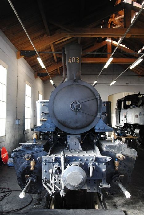 locomotive à vapeur : locomotive-tender, type Mallet, à voie métrique, 030 030 T 403 - © Ministère de la Culture (France), Conservation des antiquités et des objets d’art de l'Ardèche - Tous droits réservés