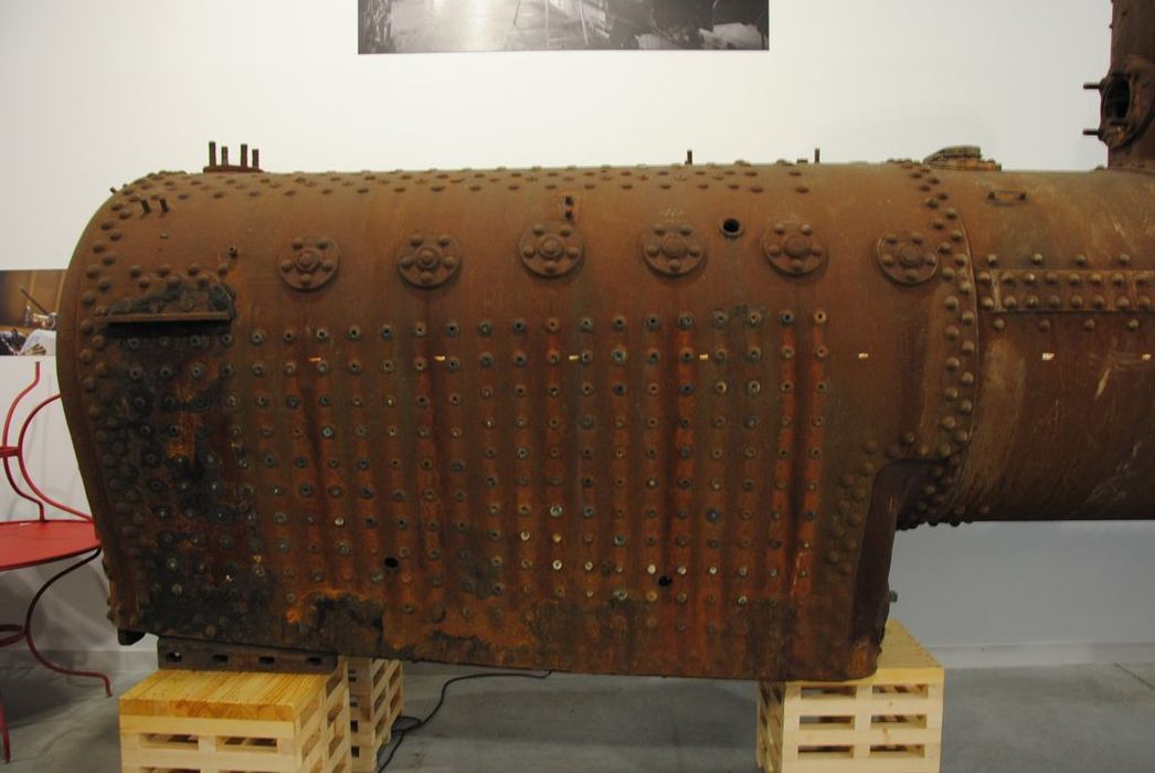 locomotive à vapeur : chaudière de locomotive-tender, type Mallet, à voie métrique, 030 030 T 405