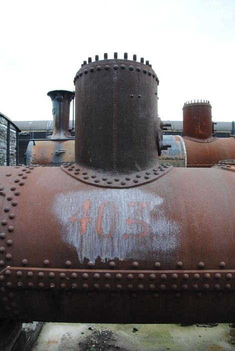 locomotive à vapeur : chaudière de locomotive-tender, type Mallet, à voie métrique, 030 030 T 408