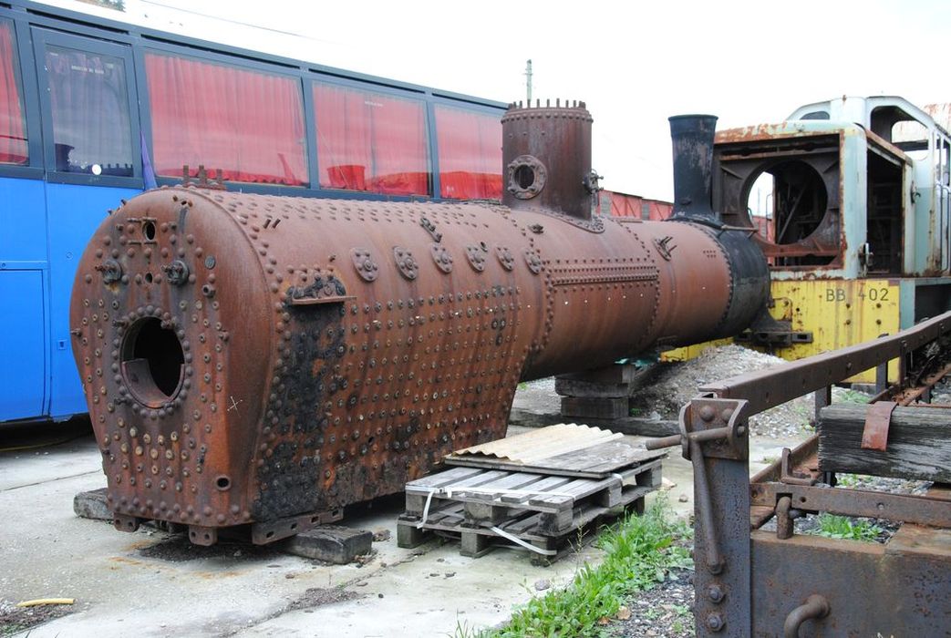 locomotive à vapeur : chaudière de locomotive-tender, type Mallet, à voie métrique, 030 030 T 411