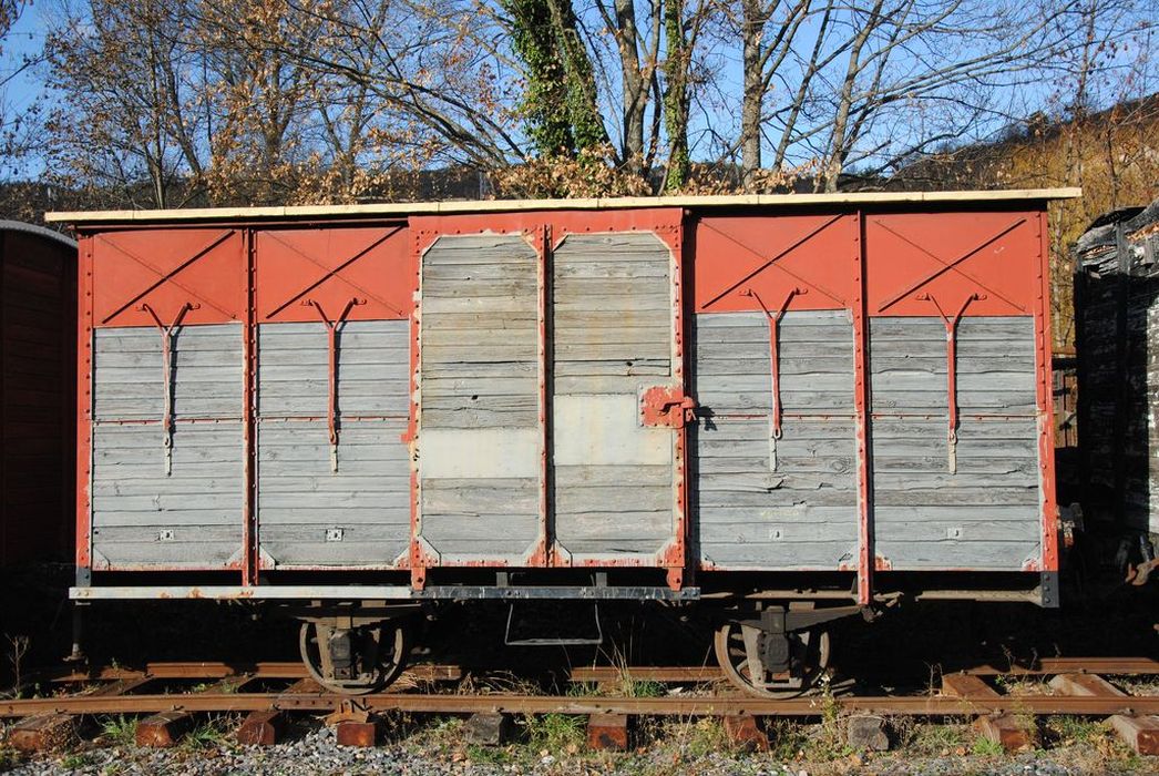 wagon couvert à voie métrique, K 4058 - © Ministère de la Culture (France), Conservation des antiquités et des objets d’art de l’Ardèche – Tous droits réservés