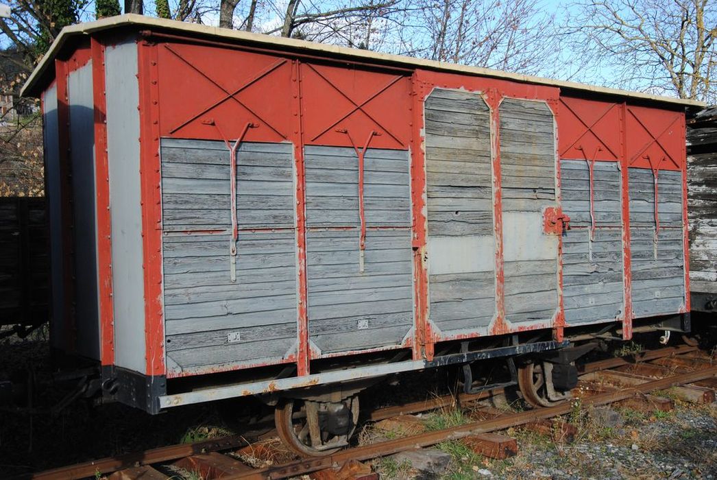 wagon couvert à voie métrique, K 4058 - © Ministère de la Culture (France), Conservation des antiquités et des objets d’art de l’Ardèche – Tous droits réservés