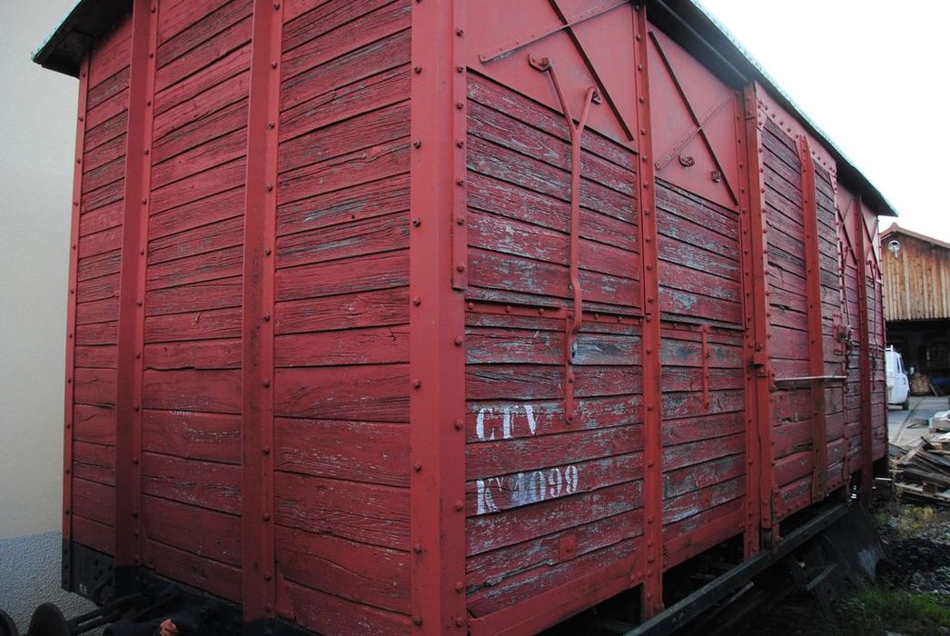 wagon couvert à voie métrique, KV 4099 - © Ministère de la Culture (France), Conservation des antiquités et des objets d’art de l’Ardèche – Tous droits réservés