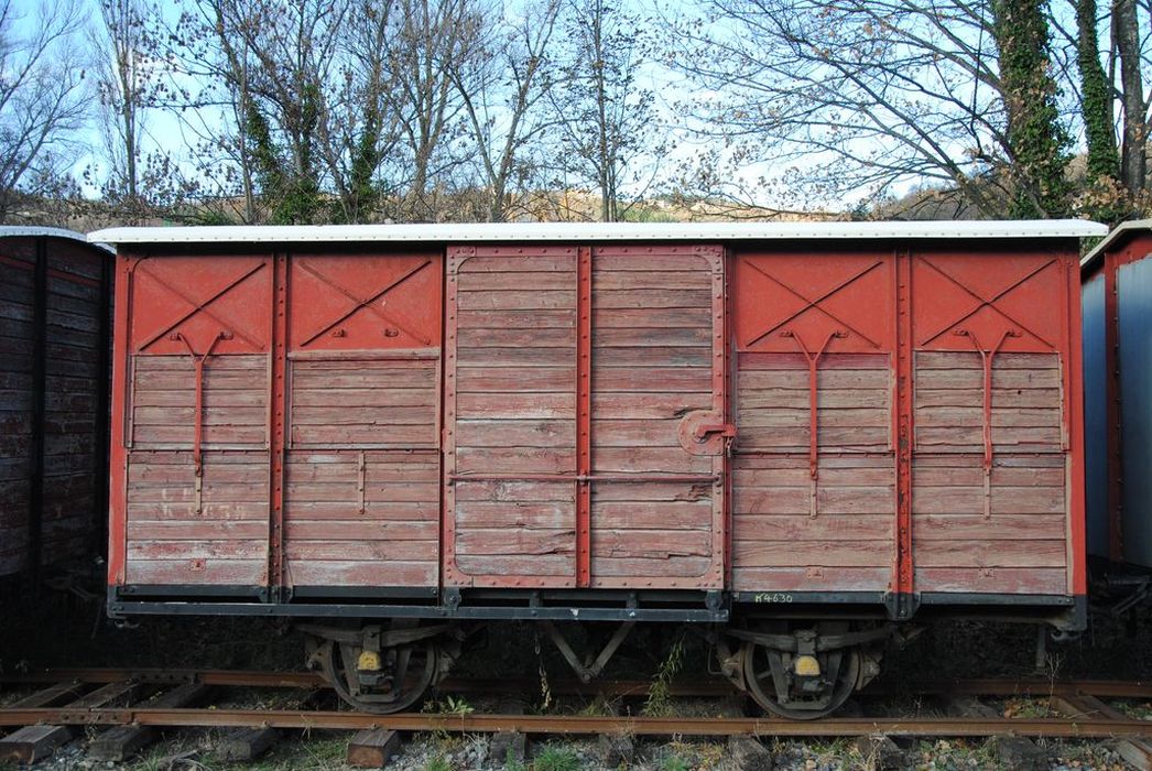 wagon couvert, à voie métrique, KV 4630 - © Ministère de la Culture (France), Conservation des antiquités et des objets d’art de l'Ardèche - Tous droits réservés