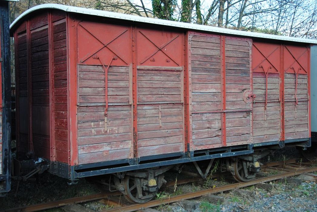 wagon couvert, à voie métrique, KV 4630 - © Ministère de la Culture (France), Conservation des antiquités et des objets d’art de l’Ardèche – Tous droits réservés