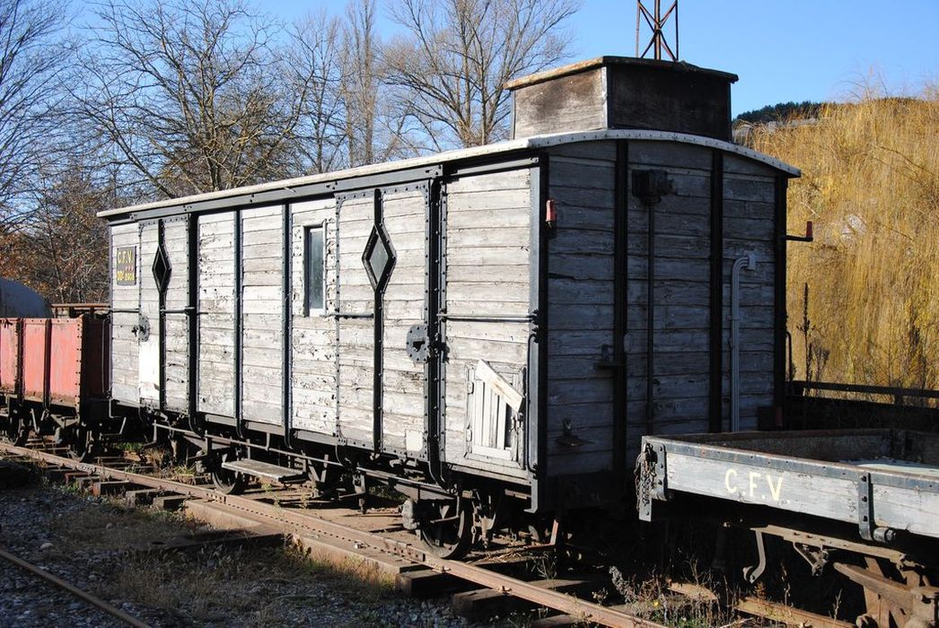 wagon fourgon à essieux parallèles, à voie métrique, DDIFV 2608 - © Ministère de la Culture (France), Conservation des antiquités et des objets d’art de l'Ardèche - Tous droits réservés