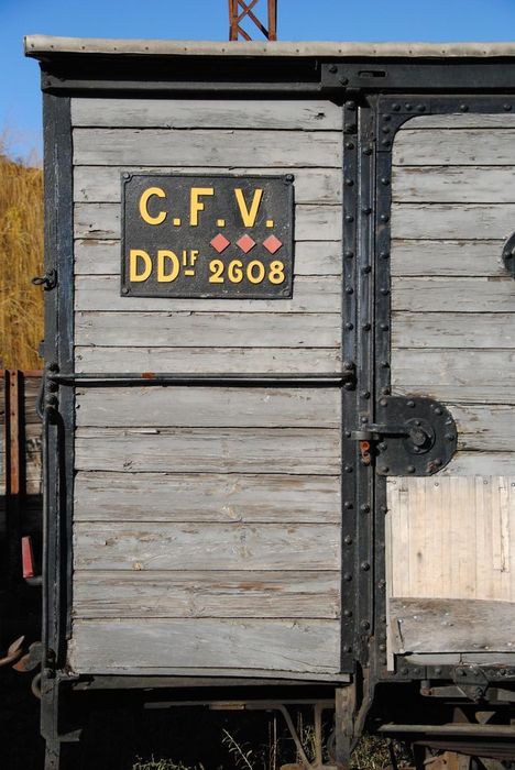 wagon fourgon à essieux parallèles, à voie métrique, DDIFV 2608 - © Ministère de la Culture (France), Conservation des antiquités et des objets d’art de l’Ardèche – Tous droits réservés