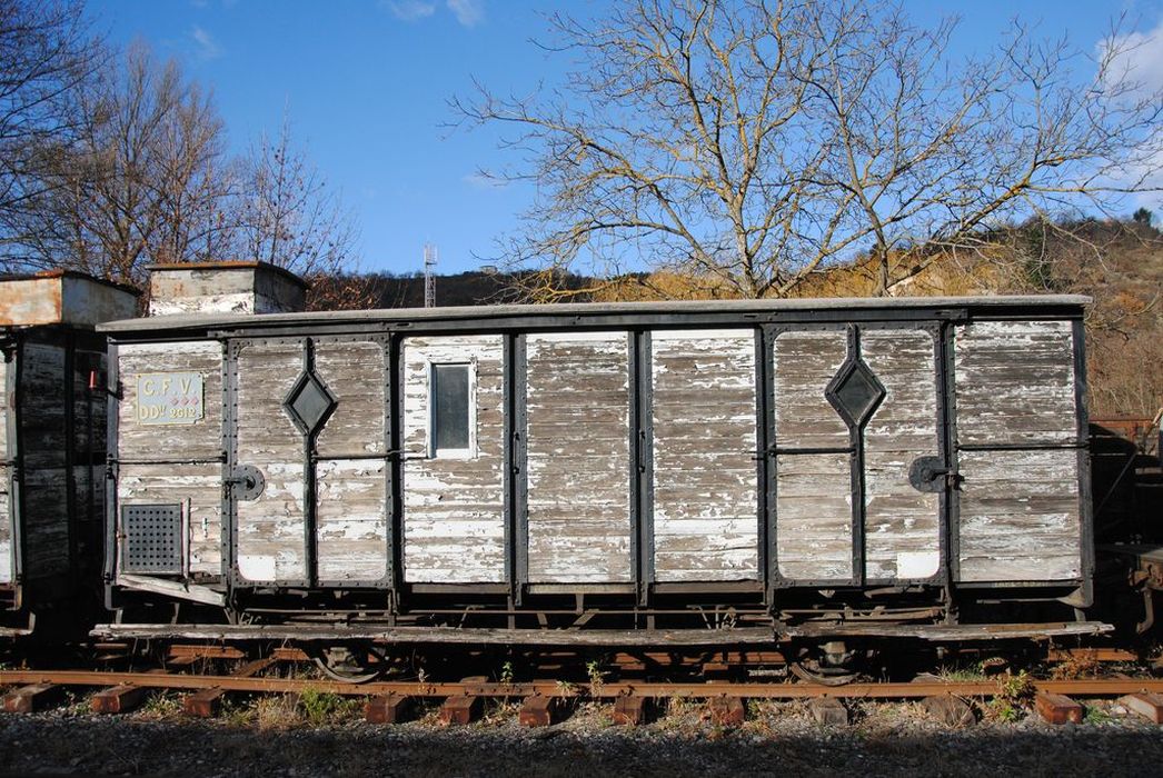 wagon fourgon à essieux parallèles, à voie métrique, DDIFV 2612 - © Ministère de la Culture (France), Conservation des antiquités et des objets d’art de l'Ardèche - Tous droits réservés