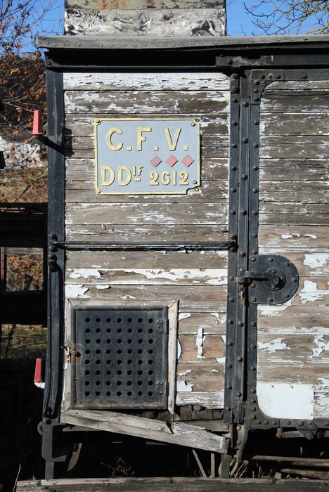 wagon fourgon à essieux parallèles, à voie métrique, DDIFV 2612 - © Ministère de la Culture (France), Conservation des antiquités et des objets d’art de l’Ardèche – Tous droits réservés