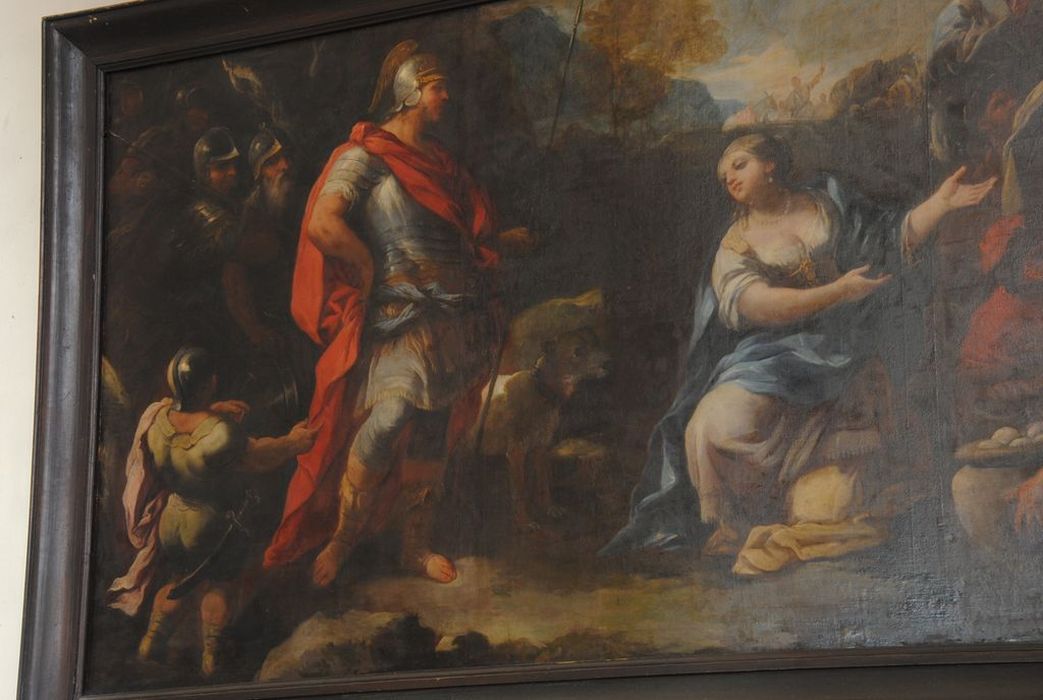 tableau : La Rencontre de David et Abigaël, vue partielle