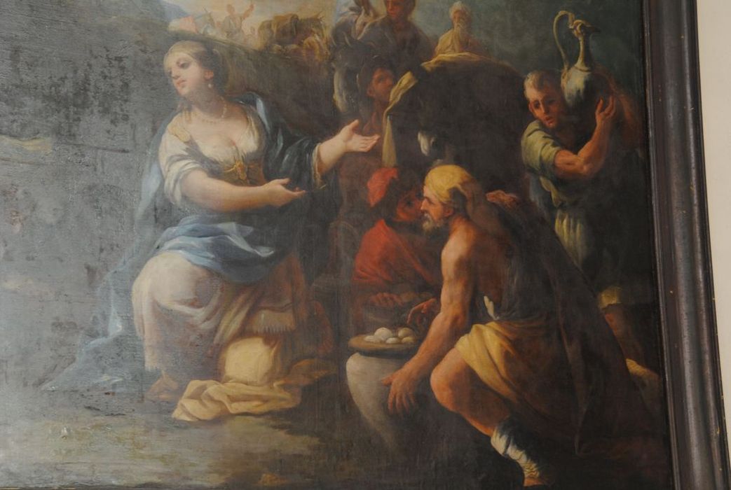 tableau : La Rencontre de David et Abigaël, vue partielle