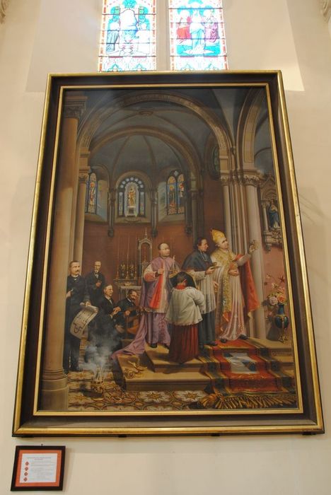 tableau : Vue intérieure de l 'église de Saint-Prix