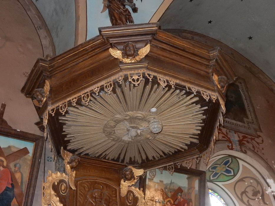 chaire à prêcher, détail de l’abat voix
