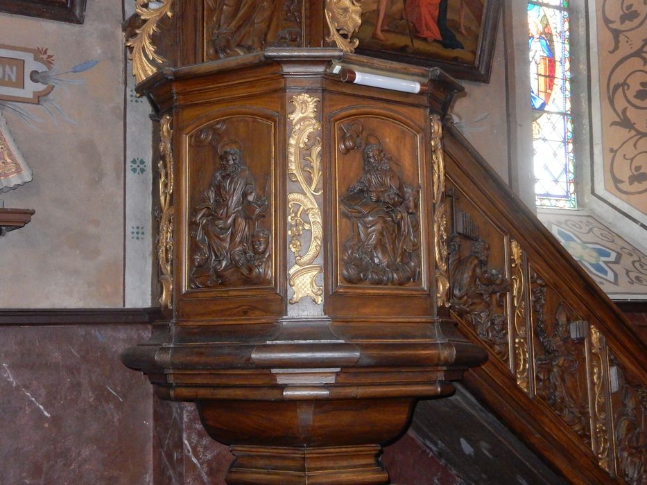 chaire à prêcher, vue partielle
