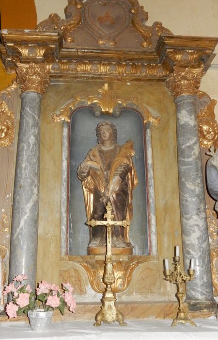 autel, statue : saint Hippolyte