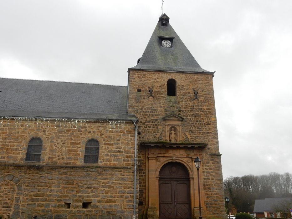 façade latérale nord, vue partielle