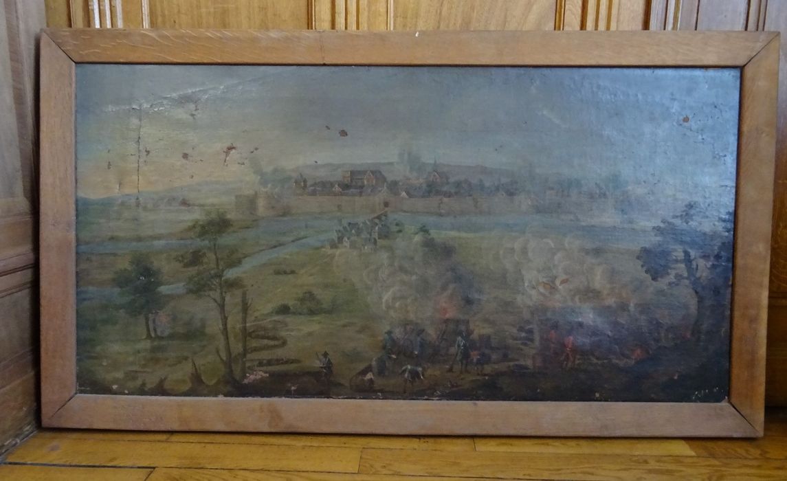 Tableau : Vue du siège de Mézières