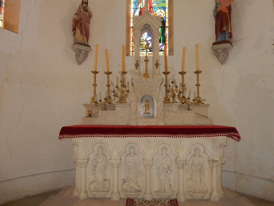 autel (maître-autel), tabernacle et exposition