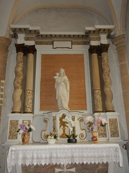 autel de la Vierge, tabernacle, retable