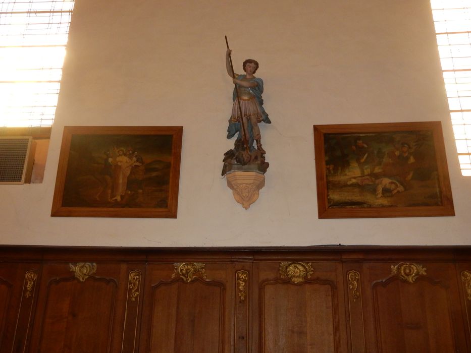 tableaux (chemin de croix), détail de deux stations