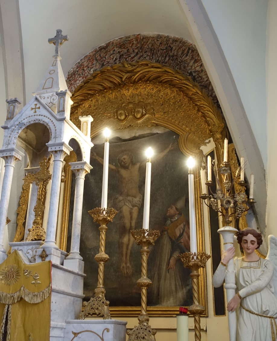 retable et son tableau : Crucifixion