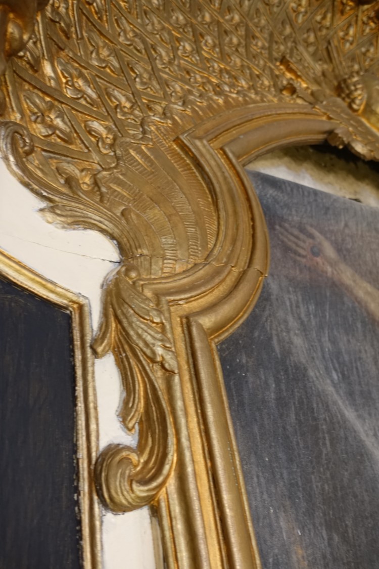 retable et son tableau : Crucifixion, détail