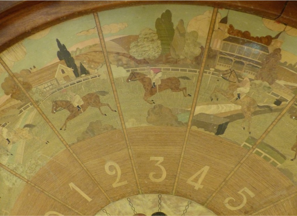 table de jeu de boule, détail du plateau