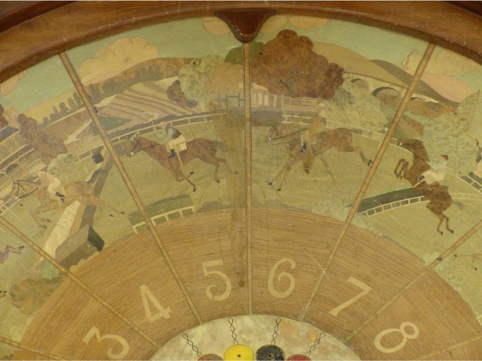 table de jeu de boule, détail du plateau