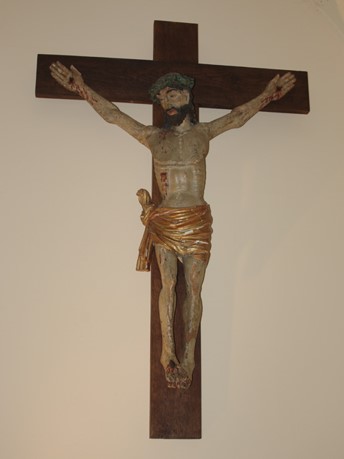 statue : Christ en croix, vue générale - © Ministère de la Culture (France), Conservation des antiquités et des objets d’art de l’Ariège – Tous droits réservés