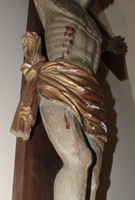 statue : Christ en croix, corps du Christ - © Ministère de la Culture (France), Conservation des antiquités et des objets d’art de l’Ariège – Tous droits réservés