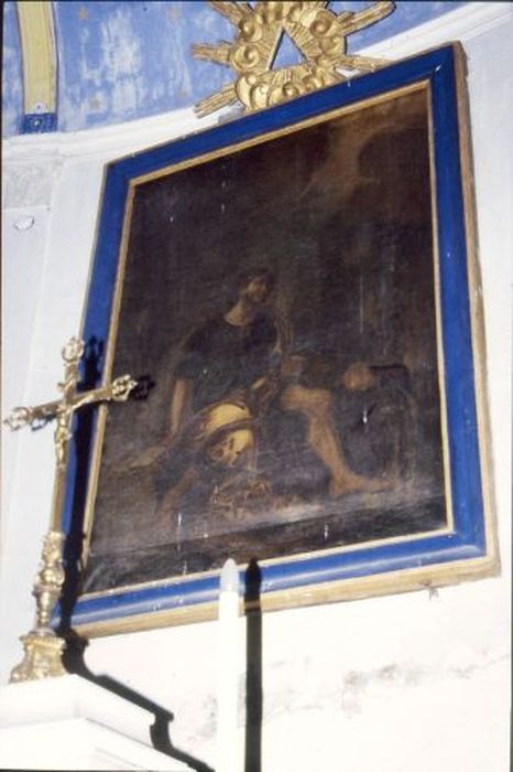 tableau : Saint Roch ? - © Ministère de la Culture (France), Conservation des antiquités et des objets d’art de l'Ariège – Tous droits réservés