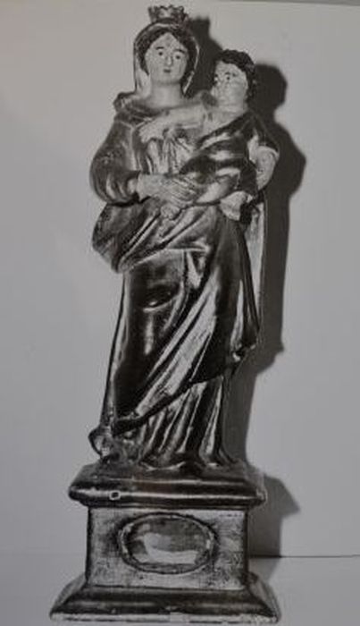 statue-reliquaire (statuette-reliquaire) : Vierge à l'Enfant - © Ministère de la Culture (France), Conservation des antiquités et des objets d’art de l'Ariège – Tous droits réservés 