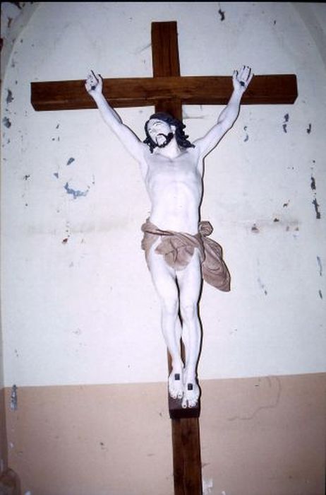 statue : Christ en croix - © Ministère de la Culture (France), Conservation des antiquités et des objets d’art de l'Ariège – Tous droits réservés