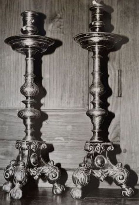 chandeliers d'autel - © Ministère de la Culture (France), Conservation des antiquités et des objets d’art de l'Ariège – Tous droits réservés 