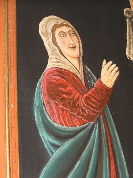 tableau : Crucifixion, détail - © Ministère de la Culture (France), Conservation des antiquités et des objets d’art de l'Ariège – Tous droits réservés 
