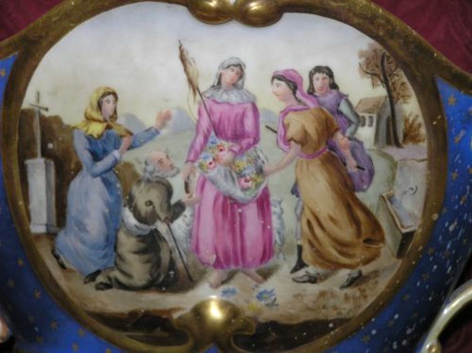 vase, détail
