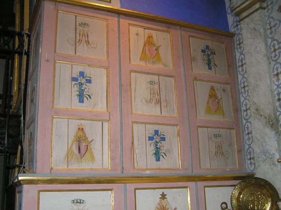 lambris de revêtement, vue partielle - © Ministère de la Culture (France), Conservation des antiquités et des objets d’art de l'Ariège – Tous droits réservés 