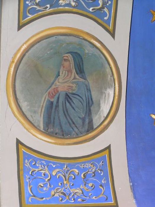 peinture (médaillon) : Vierge de douleur - © Ministère de la Culture (France), Conservation des antiquités et des objets d’art de l'Ariège – Tous droits réservés 